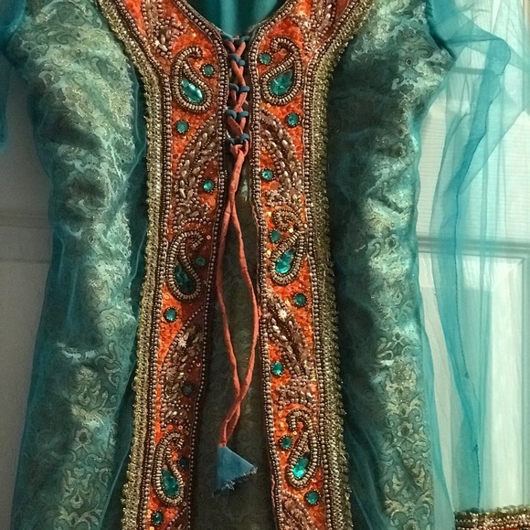 Girls Indian/Pakistani Salwar Kameez heavy work